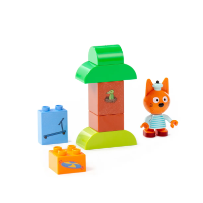 купить Конструктор Полесье "Макси" - "Три кота. Коржик на прогулке", 8 эл.