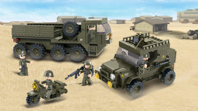 купить Sluban, Конструктор, серия Армия - набор "Тайный десант" (Service Troops) (455 дет.), M38-B0307