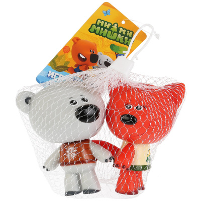 купить Капитошка, Игрушка пластизоль для ванны Ми-ми-мишки Лисичка и Тучка 2 шт. , LX-M306