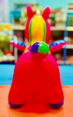 купить Симбат, Игрушка-прыгун Единорог (красный), 4332TND-крас