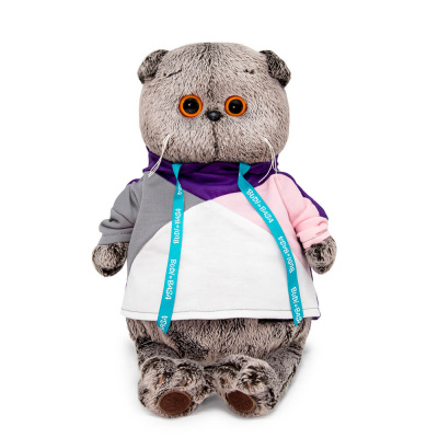купить Мягкая игрушка Budi Basa Басик в разноцветной толстовке, Ks25-180