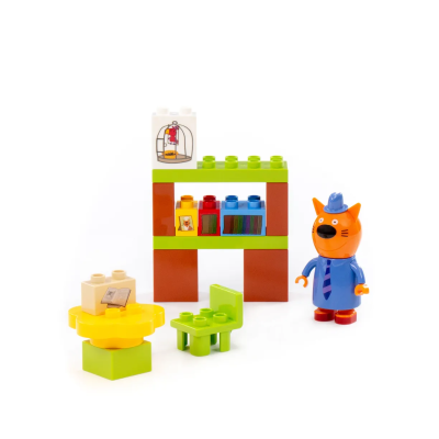 купить Конструктор Полесье "Макси" - "Три кота. Папа в кабинете", 15 эл.