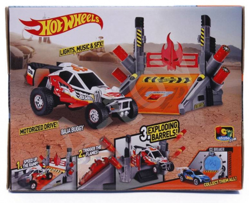купить Игровой набор Hot Wheels "Безумный трюк" - Запуск огненных ракет со звуком и светом