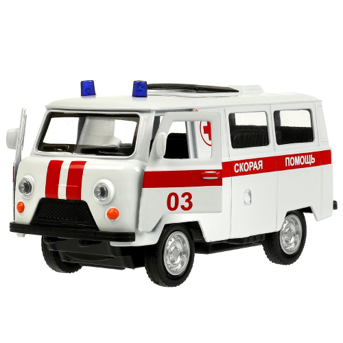 купить Машинка металлическая инерционная Технопарк Уаз-452 "буханка" СКОРАЯ, 10,5 см