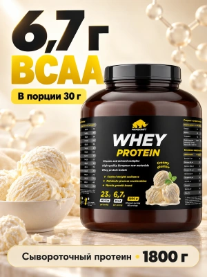 купить Протеин сывороточный PRIMEKRAFT "Whey Protein" «Сливочный пломбир» (Creamy plombir),  банка 1800 гр