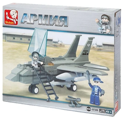 купить Конструктор Истребитель F-15, Sluban, серия Армия M38-B7200