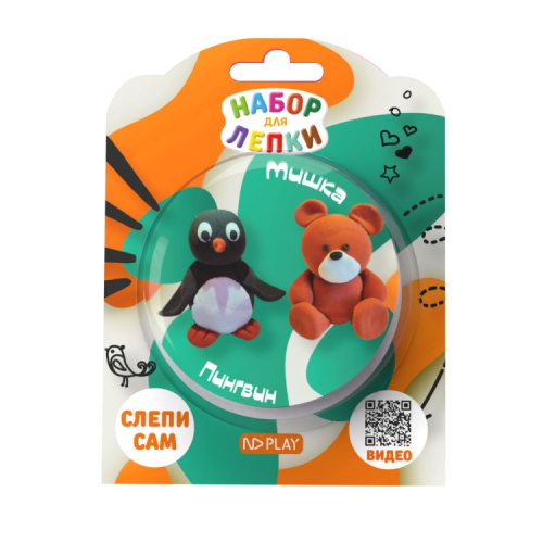 купить Набор для лепки "Пингвин и мишка", 297975