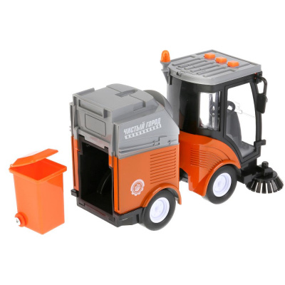 купить Технопарк, Модель пластиковая УБОРОЧНАЯ МАШИНА (23,5 см, инерция, свет-звук), WY680A-R