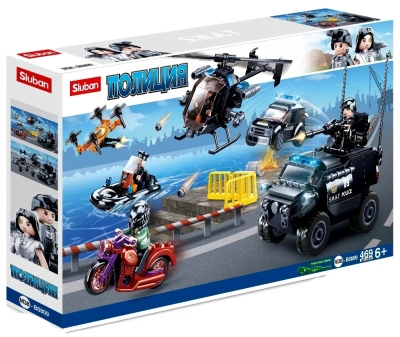 купить Конструктор Sluban Полиция Набор специальной техники 469 деталей