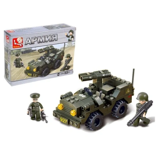 купить Внедорожник с ракетной установкой (102 дет ) Конструктор Sluban M38-B5800, серия Армия