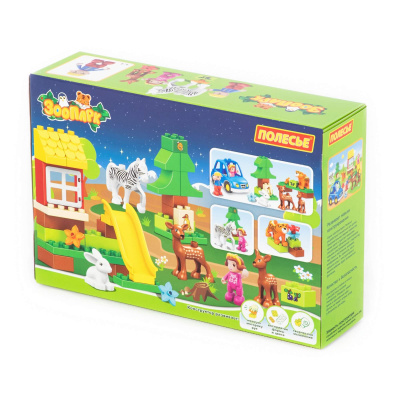 купить Конструктор Полесье "Макси" - "Зоопарк" (40 элементов)