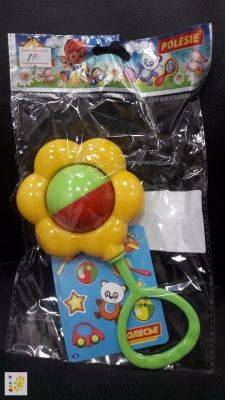 купить Погремушка желтый цветочек