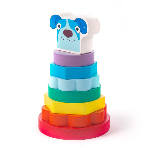 купить Деревяшки, Пирамидка деревянная "Собачка Гав-Гав", 21WPR03D