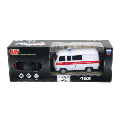 купить Машинака Технопарк на радиоуправлении УАЗ 452 СКОРАЯ ПОМОЩЬ, 18 см,  белая