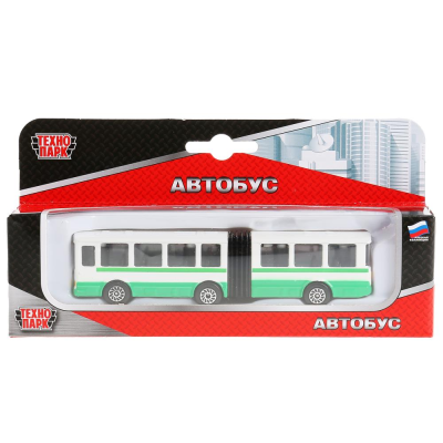купить Игрушка "Автобус с резинкой" металлическая 12 см Технопарк