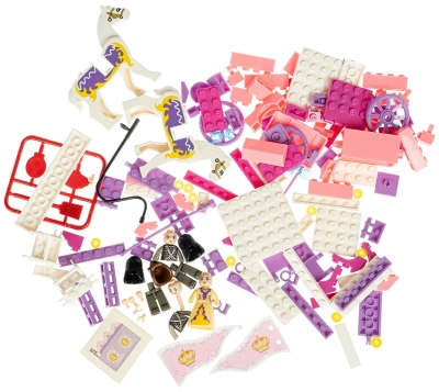 купить Sluban, Конструктор - Карета с  лошадками и фигурками, 137 дет. , M38-B0250