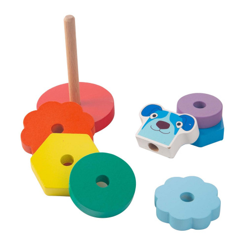 купить Деревяшки, Пирамидка деревянная "Собачка Гав-Гав", 21WPR03D