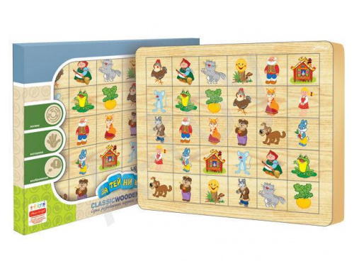 купить Игра Мемо-карточки "Сказки" (дерево)