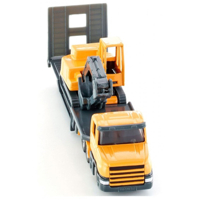 купить SIKU Грузовик с тралом и экскаватором 1611