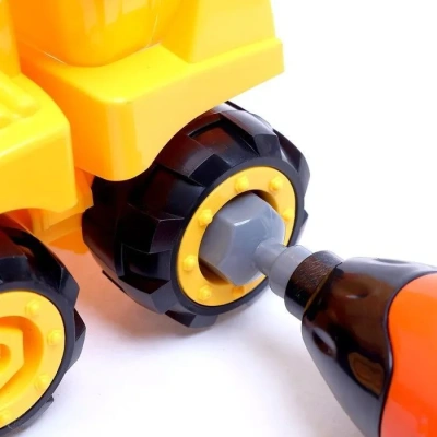 купить Конструктор Стройтехника UNICON "Грузовик", 22 элемента+ шуруповерт № SL-7587B 1770856