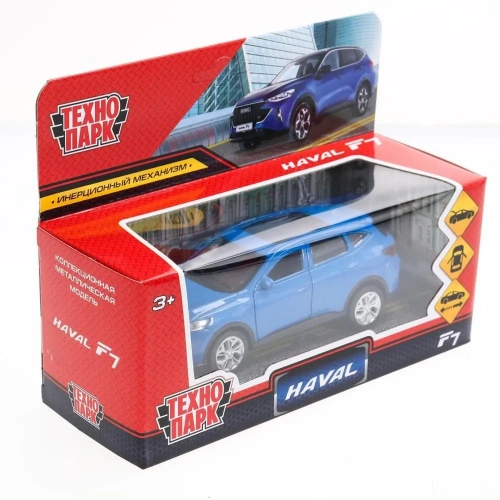 купить Машинка металлическая инерционная Технопарк  HAVAL  f7, 12 см, синяя