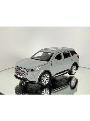 купить Машинка металлическая инерционная Chery Tiggo 7 pro max, 12см, серебристая, Технопарк