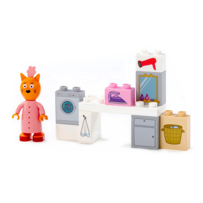 купить Конструктор Полесье "Макси" - "Три кота. Мама и большая стирка", 10 эл.