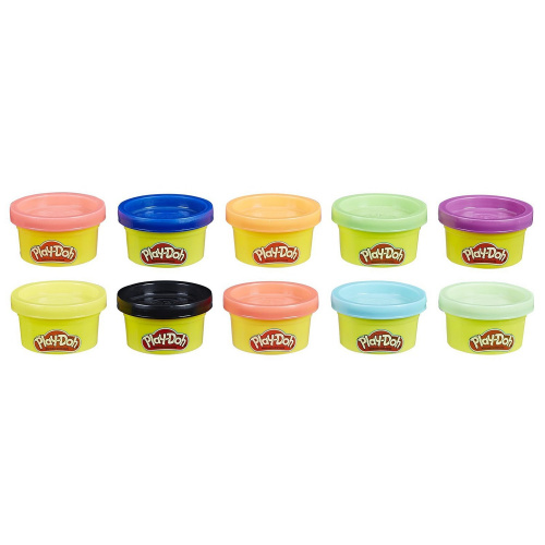 купить Play-Doh Комплект для вечеринок, 10 банок в тубе, 22037EU6