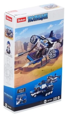 купить Конструктор вертолет, Sluban, серия Полиция, M38-B0760D