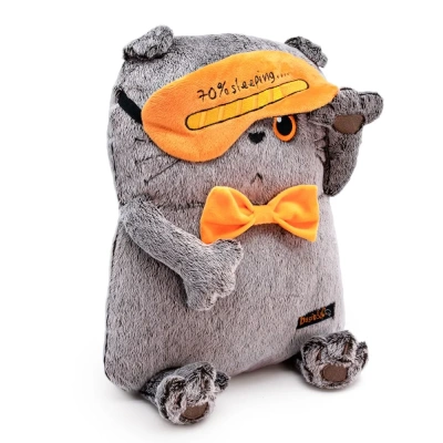 купить Мягкая игрушка "Budi Basa" Кот-подушка в маске для сна, Kp34-229