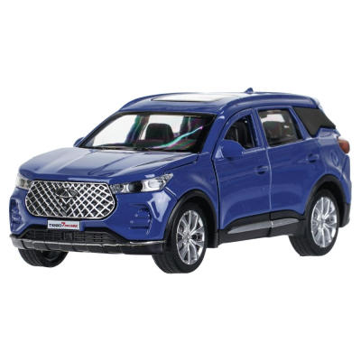 купить Машинка металлическая инерционная Chery Tiggo 7 pro max 12см, синяя, Технопарк 
