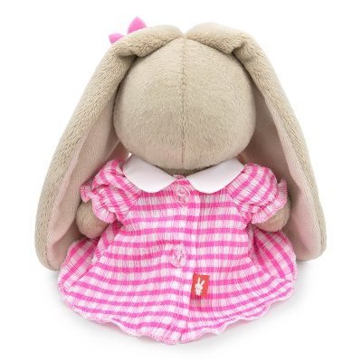 купить Мягкая игрушка Budi Basa, Зайка Ми в платье из жатой ткани (малыш)