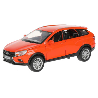 купить Технопарк Машинка lada vesta sw cross, Металлическая оранжевая, 17,5 см, VESTASWCR-124SL-OG