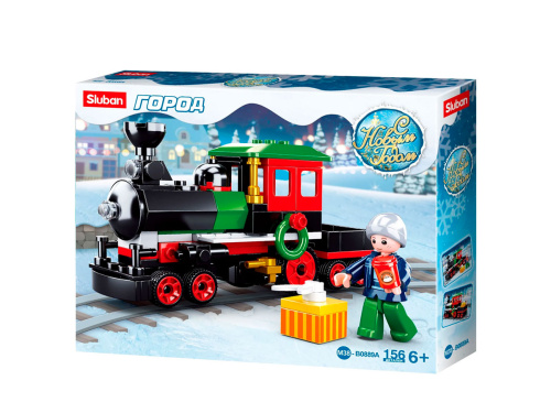 купить Конструктор Sluban Рождественский поезд (156 дет.)