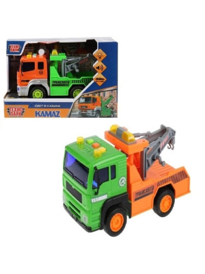 купить Технопарк, машина свет+звук Камаз эвакуатор 17см, KAM-17PL-EVO