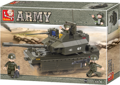 купить Sluban, Конструктор, серия Армия - Танк M1A2 Абрамс (219 дет.), M38-B0287