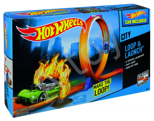 купить Hot Wheels Серия Опасный мост Запускай в петлю