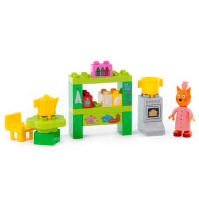 купить Конструктор Полесье "Макси" - "Три кота. Мама на кухне", 19 эл.