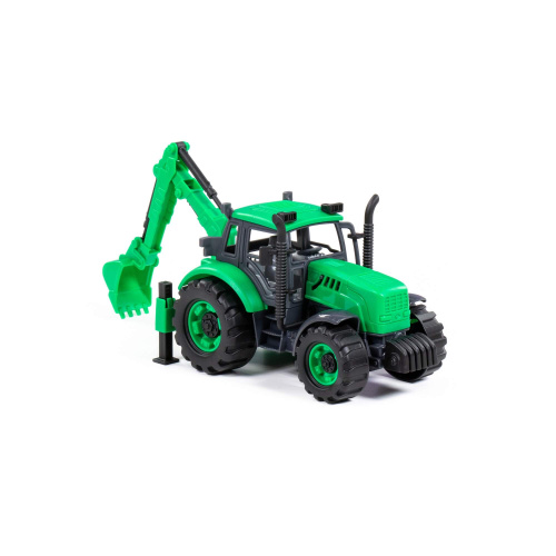 купить Экскаватор "Прогресс" инерционный (зелёный) (в лотке)
