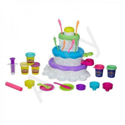 купить Набор пластилина Праздничный торт Play Doh