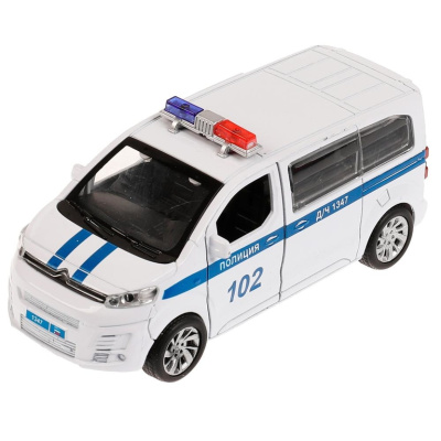 купить Технопарк Машина металлическая Citroen Spacetourer Полиция белый 12 см