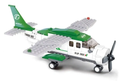 купить Sluban, Конструктор - Транспортный самолет с фигурками, 251 дет., M38-B0362
