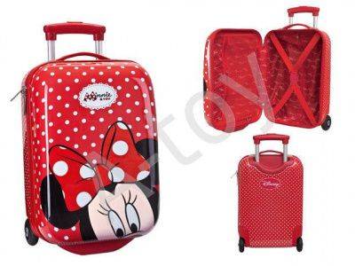 купить Чемодан MINNIE детский на 2 колесиках 43 см