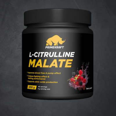 купить L-Citrulline Malate со вкусом berry punch (ягодный пунш), банка 200гр