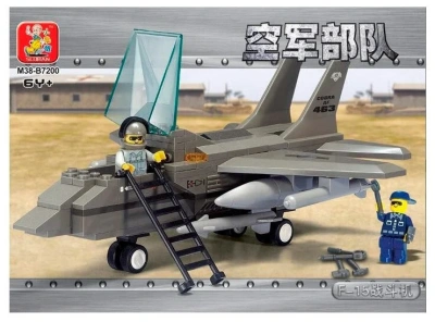 купить Конструктор Истребитель F-15, Sluban, серия Армия M38-B7200