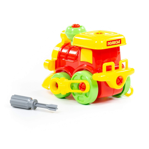 купить Полесье, Конструктор-транспорт "Паровозик" (25 элементов) (в пакете), 77134