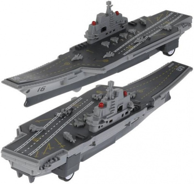 купить Технопарк, Модель пластиковая АВИАНОСЕЦ (30 см, свет-звук, инерция), 87005-R