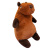 купить Мягкая игрушка Капибара Толстячок коричневый 60 см