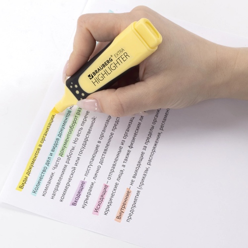 купить Набор текстовыделителей BRAUBERG 6 шт, АССОРТИ, "EXTRA PASTEL"