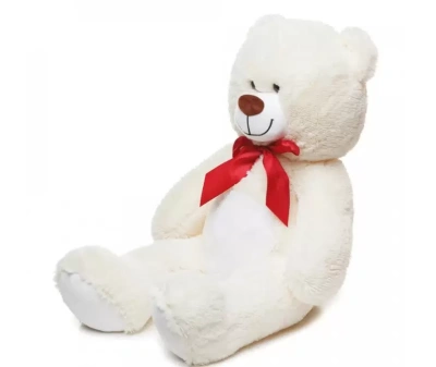 купить Мягкая игрушка Медвежонок, белый, 95 см 